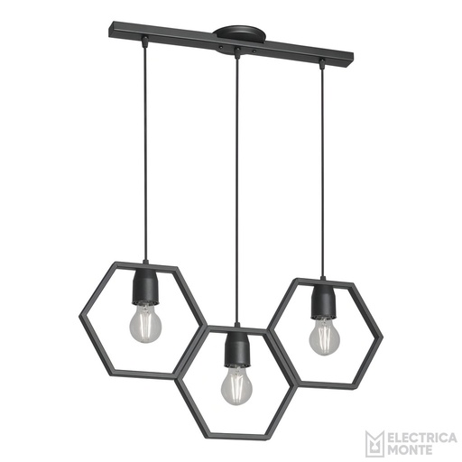 [C-313] Colgante Tarento 3 luces