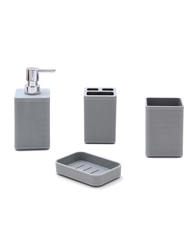 [BA1046] Set de Baño Gris