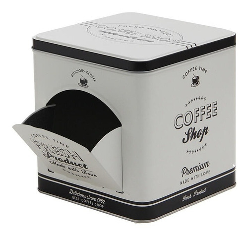 [LT3150N] Lata Deco Cafe y Té Negro