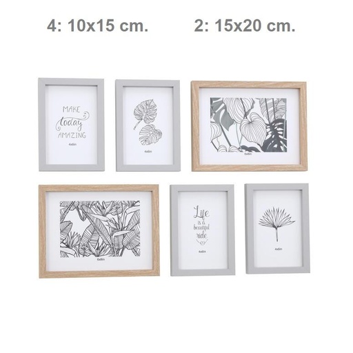 [PFM3001] Set de 6 Portaretratos en Diversas Medidas