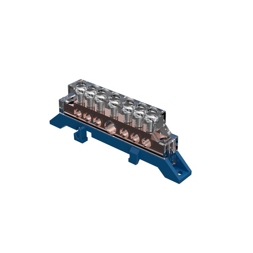 [BOR007A] Bornera 7 Contactos Azul 2.5 a 10mm Cabrera