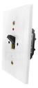 Llave Interruptora Palanca 2x20A Embutir 5x10 Blanco Elibet