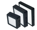 Aplique Cuadrado 12W 6400K 900LM 165x30mm Negro Yarlux