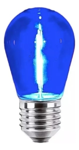 [163122] Lampara Deco Mini Edison 1W E27 Azul Yarlux