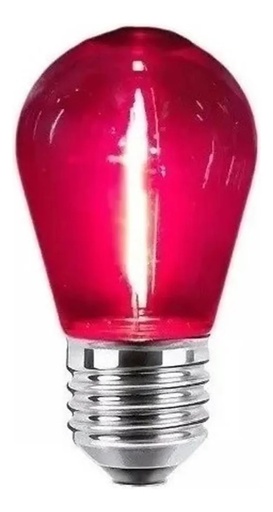 [163124] Lampara Deco Mini Edison 1W E27 Roja Yarlux