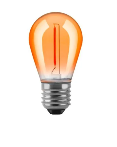 [163127] Lampara Deco Mini Edison 1W E27 Naranja Yarlux