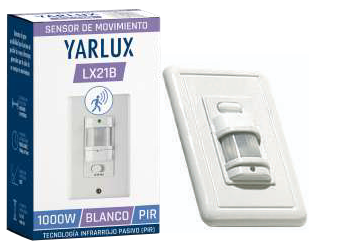 [200671] Sensor de Movimiento Embutible 180° Pir LX21B 1200W 9m blanco Yarlux
