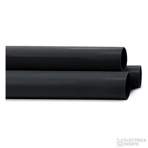 Caño Semipesado 25mm Negro Kalop