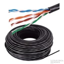 Cable UTP Negro Interior / Exterior Cat. 5 Dodici
