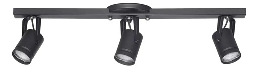 [S-3900] Spot Granada 3 Luces Negro