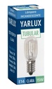 Lampara para maquina de coser Perfume Tubular 15W E14 clara 20X48mm Yarlux